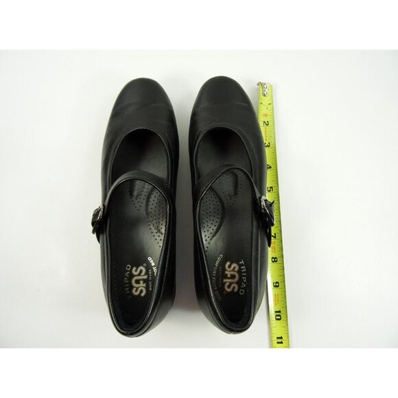 Tripad Sas Womens Size 7 N Narrow Mary Jane Black Dress Shoes Strap Made in USA - Picture 10 of 11